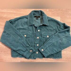 Forever 21 Teal Corduroy Jacket
